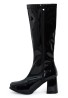 Ladies Womens Fancy Dress Party GO GO Boots 1960s & 1970s Black