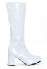 Ladies Womens Fancy Dress Party GO GO Boots 1960s & 1970s White