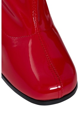 Ladies Women Fancy Dress Party GO GO Boots 1960s & 1970s red