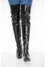 Womens Thigh High Kinky Over The Knee Stiletto Boots