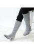 GOGO Boots 1960s & 1970s Retro Glitter Dancer Women Costume Heels Shoes Boots Silver