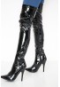 Womens Thigh High Kinky Over The Knee Stiletto Boots