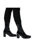 Women's Go Go Boots Mid Calf Block Heel Zipper Boot