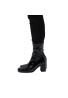 Women's Go Go Boots Mid Calf Block Heel Zipper Boot