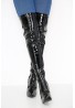 Womens Thigh High Kinky Over The Knee Stiletto Boots