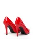 Ladies Womens Pointed Toe Shoes Red patent