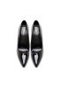 Womens Drag Queen Pointy Toe Court Shoes Black Patent