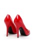 Womens Drag Queen Pointy Toe Court Shoes Red Patent