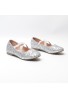 Girl's Mary Jane Ballerina Flat Shoes- Silver Glitter