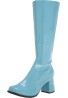 Women Fancy Dress Party GO GO Boots 1960s & 1970s Sky Blue