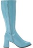 Women Fancy Dress Party GO GO Boots 1960s & 1970s Sky Blue