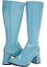 Women Fancy Dress Party GO GO Boots 1960s & 1970s Sky Blue