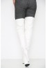 Womens Thigh HIGH Kinky Over The Knee Platform Stiletto Heel Boots White Matte