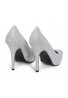 Womens Drag Queen Pointy Toe Court Shoes White Matte