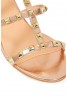 Womens Unisex Studded Block Mid Heeled Rivet Sandal Plus Size 8 to 12